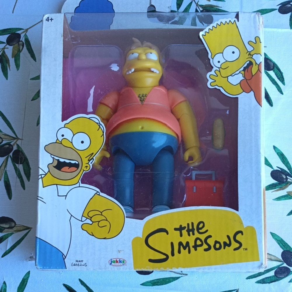 The Simpsons Barney Gumble Figure - Yellow, Pink, Blue